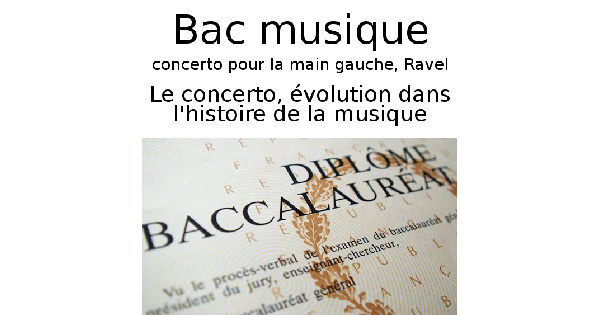 Le concerto, évolution dans l'histoire de la musique