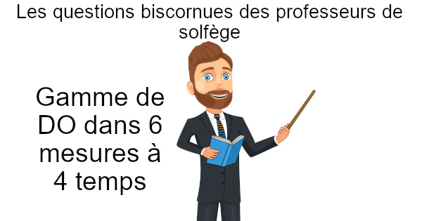 Gamme de DO dans 6 mesures à 4 temps