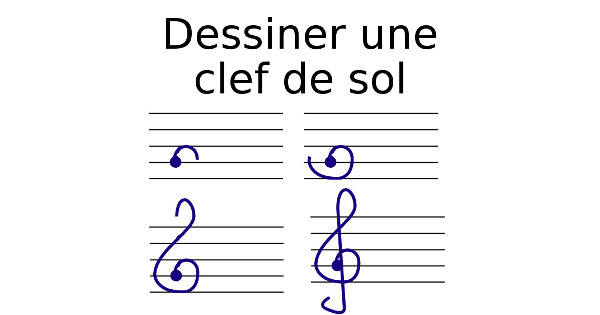 Dessiner une clef de SOL