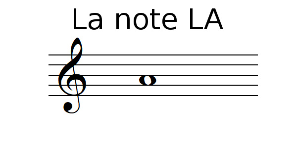 La note LA