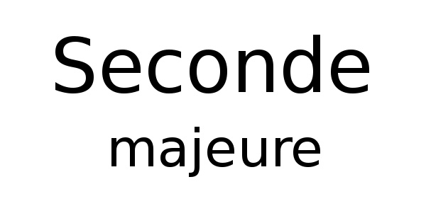 Seconde majeure