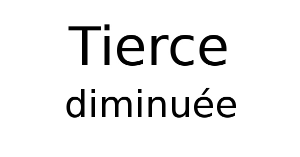 Tierce diminuée