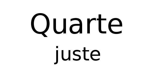 Quarte juste