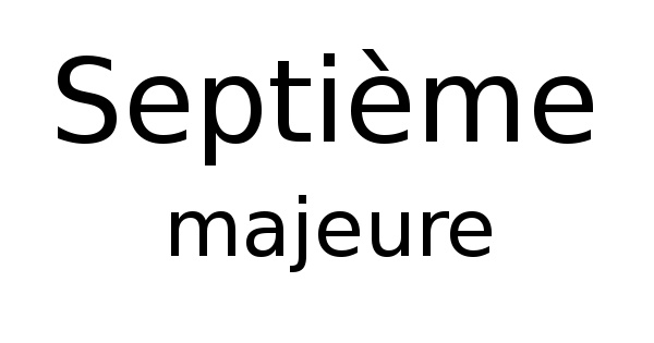 Septième majeure