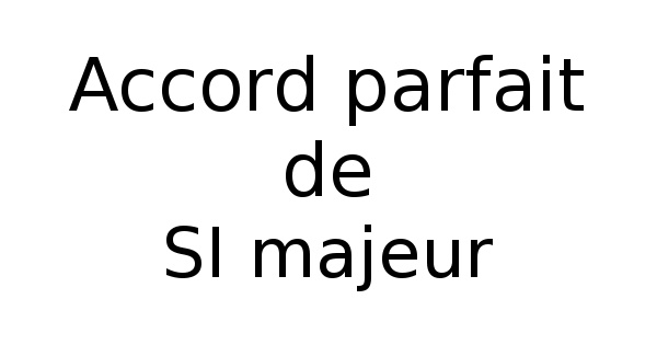 Accord parfait de SI majeur