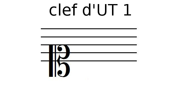 La clef d'UT 1 (clé d'UT 1)