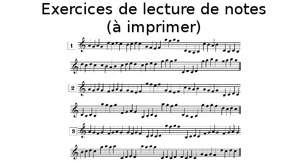 Lecture de notes à imprimer