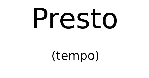 Presto (tempo)