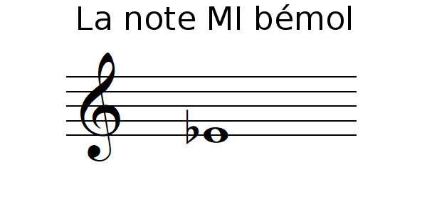 La note MI bémol