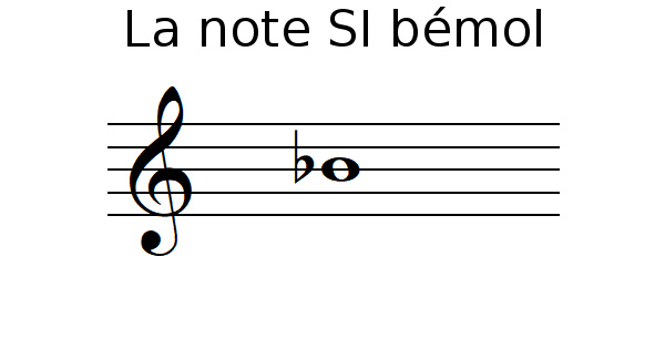 La note SI bémol