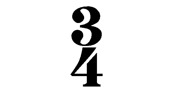 Exemples de mesure à 3/4