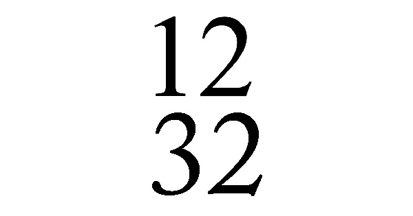 Exemples de mesure à 12/32