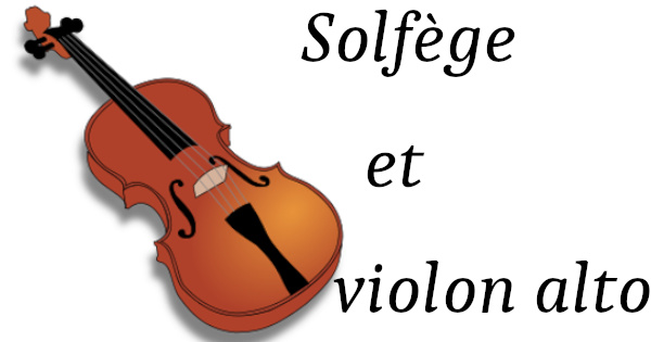 Solfège et alto (violon alto)