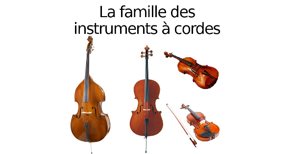 La famille des instruments à cordes