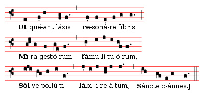Hymne de Saint Jean-Baptiste (neumes) Hymne de Saint Jean-Baptiste (neumes)